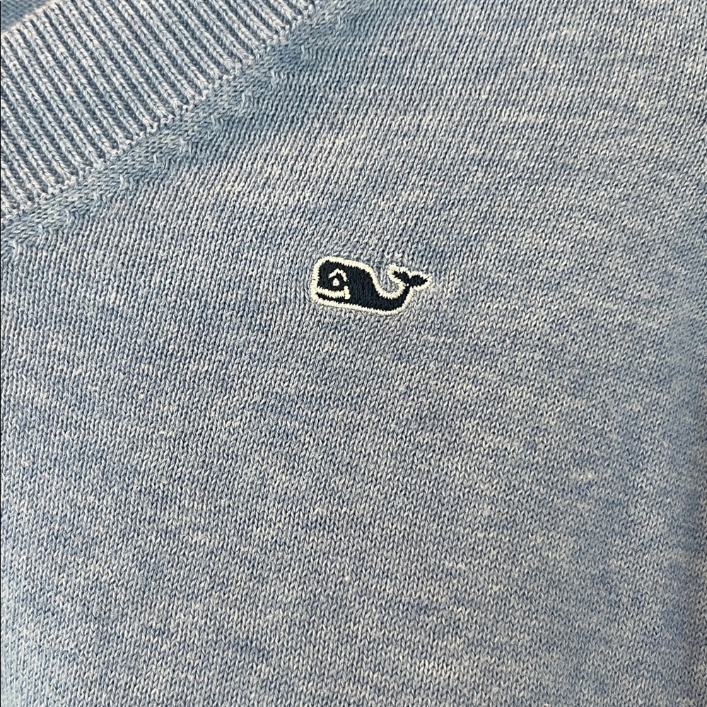 Vineyard Vines Comfy Heritage V-neck Cotton Sweater - Picture 3 of 5